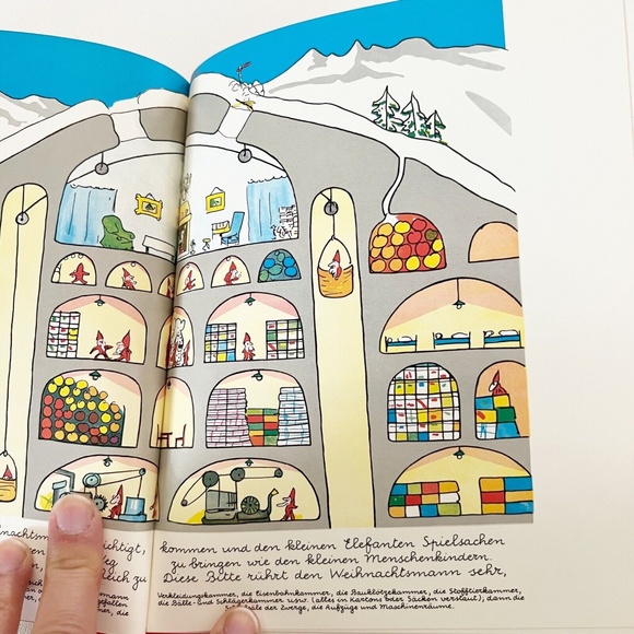 Jean de Brunhoff Babar and Santa Claus,  German Language EX Copy - Picture 5 of 5